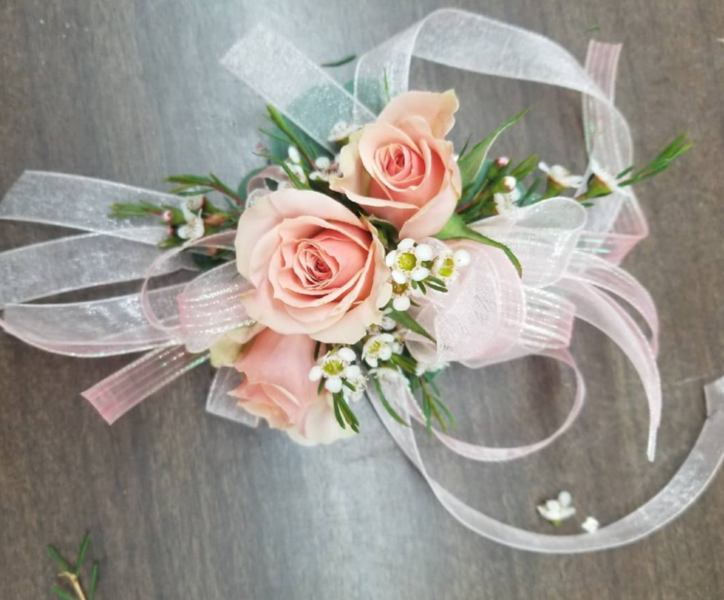 Rose Wrist Corsage - Ribbon Bracelet